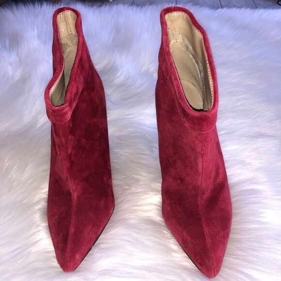 ALDO Dilger Red Suede Pointed Toe Bootie, Size 5 - Picture 2 of 7